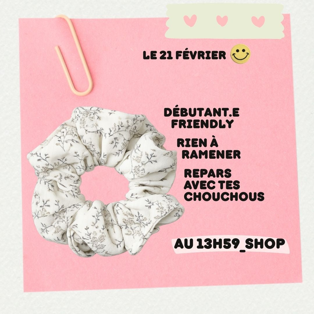 Atelier "Viens coudre tes chouchous !" - 21 février - Rue du Plat Lille