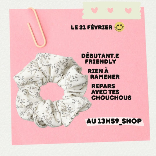 Atelier "Viens coudre tes chouchous !" - 21 février - Rue du Plat Lille